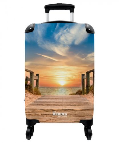 Beach path at sunset