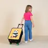 Panda - Step - Geel Kinderkoffer - Zwart klein -sfeer1