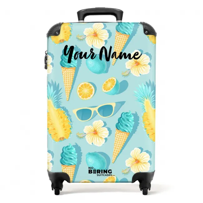 Ibiza icecream NBS - Handbagage koffer - Kinderen Unisex middel -productfoto_recht