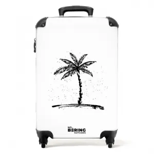 Suitcase - Palm trees - Palm tree on white background