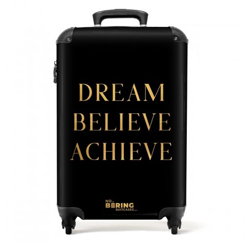 Quotes - Dream believe achieve - Gold - Black - Luxury