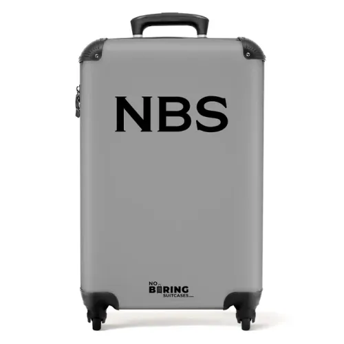 Grey with black letters