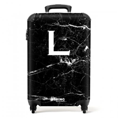 Letter L - Marble - Black
