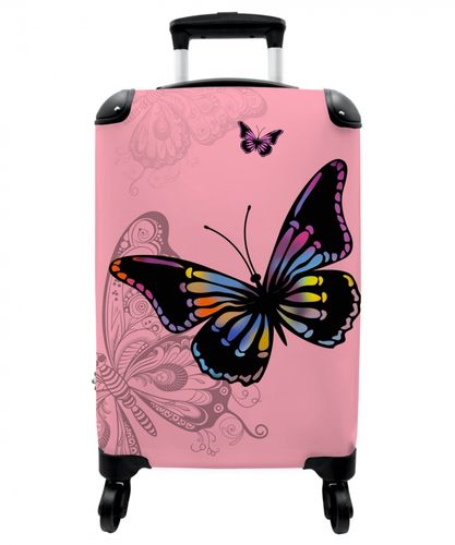 Bubblegum butterfly Koffer - NBS - Handbagage middel -3d Bubblegum butterfly Koffer - NBS - Handbagage middel -3d