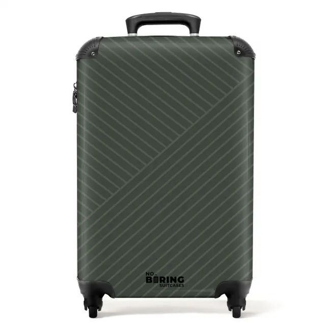 Suitcase - Modern line art green