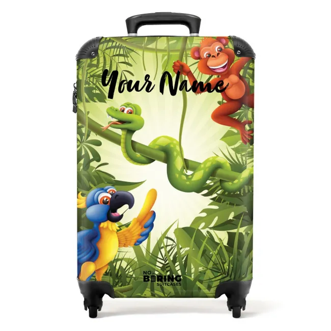 Jolige jungle NBS - Handbagage koffer - Kinderen Unisex middel -productfoto_recht