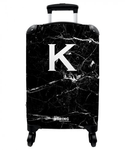 Marble print - Black - Letter K