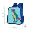 Coole T. rex met zonnebril Kinderrugzak - Blauw middel -productfoto_formaten