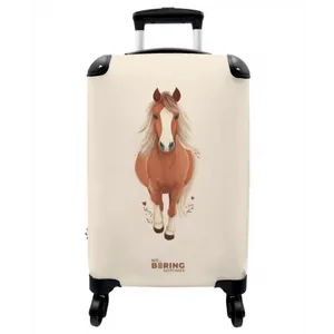 Suitcase - Brown horse in gallop