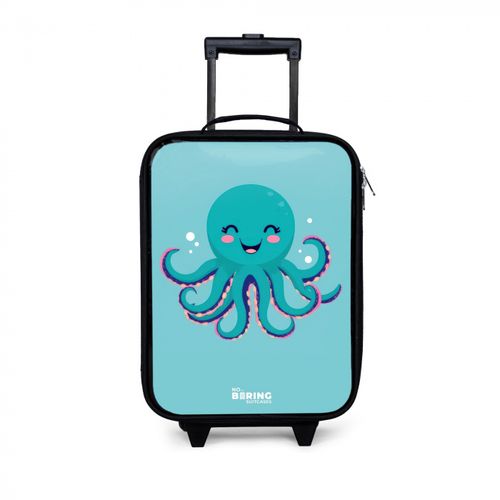 Octopus on blue background