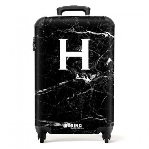 Marble look - Letter H - Black