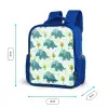 Triceratopsen tussen boompjes Kinderrugzak - Blauw middel -productfoto_formaten