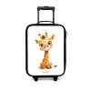 Baby giraffe Kinderkoffer - Zwart klein -3d