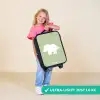 Groen met Triceratops dino Kinderkoffer - Zwart klein -sfeer2_UK