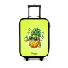 Blije ananas met groene achtergrond Kinderkoffer - Zwart klein -3d