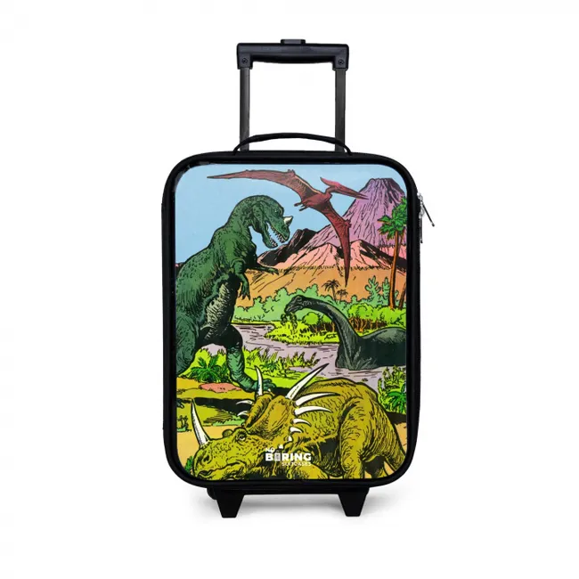 Feest in Dinosaurusland Kinderkoffer - Zwart klein -3d