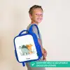 Stegosaurusduo onder sterrenregen Kinderrugzak - Blauw middel -sfeer3_UK
