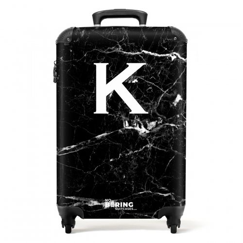 Marble print - Black - Letter K