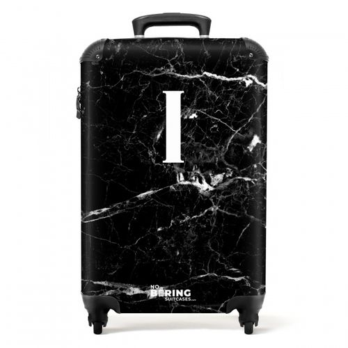 Marble - Letter I - Marble look - Black