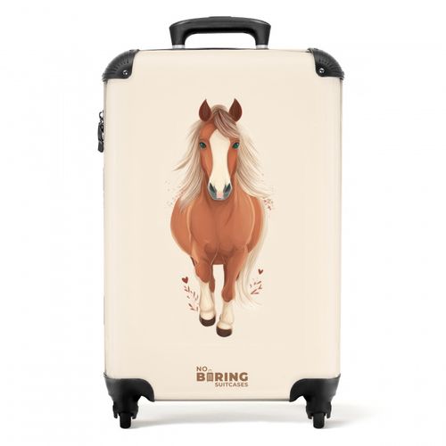 Brown horse in gallop