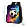 Neon - Voetbal - Kleurrijk Rugzak - Zwart middel -productfoto_formaten