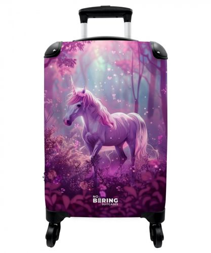 Unicorn Surrounded by Purple Nature