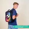Neon - Voetbal - Kleurrijk Rugzak - Zwart middel -sfeer9_UK