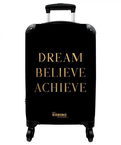 Quotes - Dream believe achieve - Gold - Black - Luxury