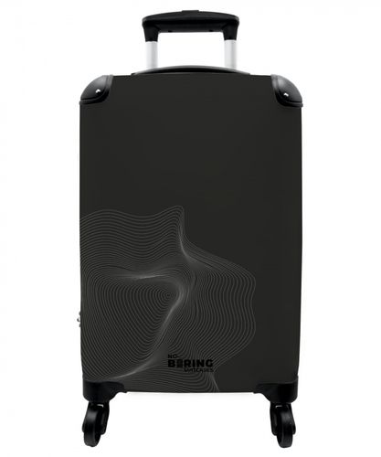Abstract - Black and white wave pattern