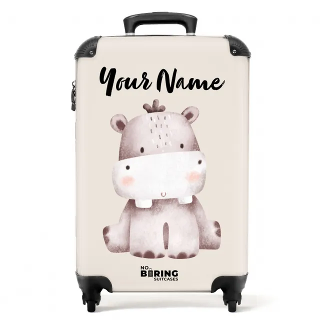 Nigel Nijlpaard NBS - Handbagage koffer - Kinderen Unisex middel -productfoto_recht