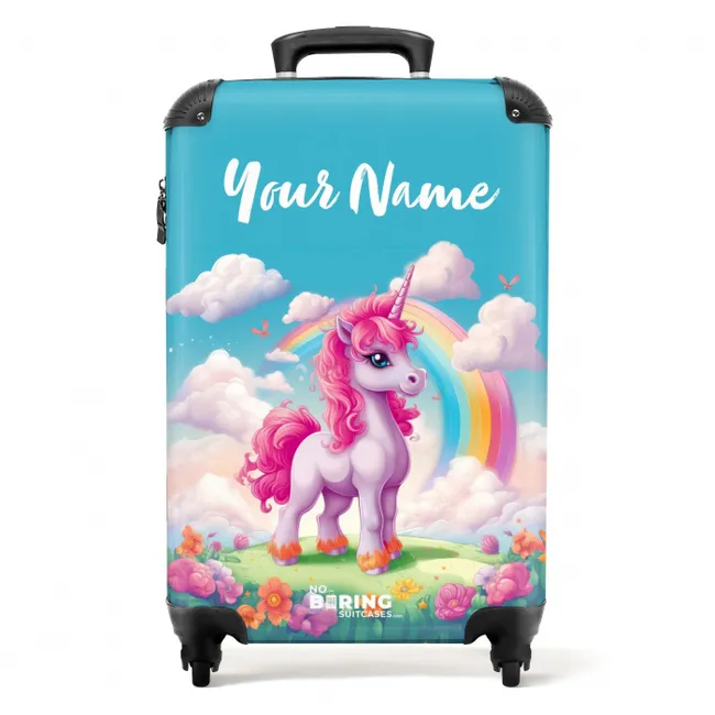 Suitcase with name – Rosie Rainbow
