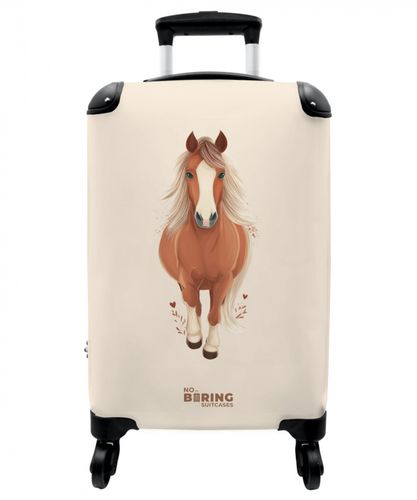 Brown horse in gallop