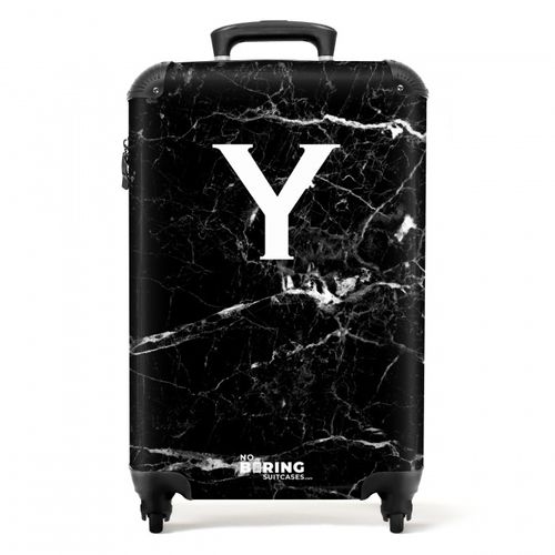 Letter Y - Marble - Black - Marble look