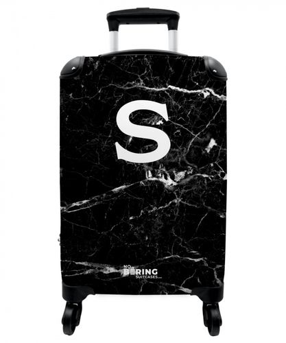 Marble look - Black - Letter S