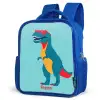 Coole T. rex met zonnebril Kinderrugzak - Blauw middel -schuin