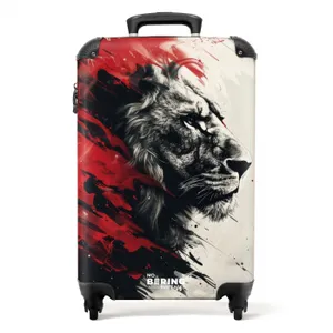 Suitcase - Tattoo style- Shadow of the lion