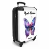 Paarse prachtvlinder NBS - Handbagage koffer - Kinderen Unisex middel -productfoto_3d