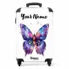 Paarse prachtvlinder NBS - Handbagage koffer - Kinderen Unisex middel -productfoto_recht