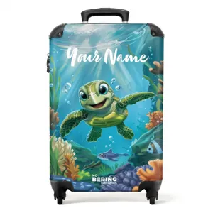 Suitcase with name – Zippy Sea Turtle