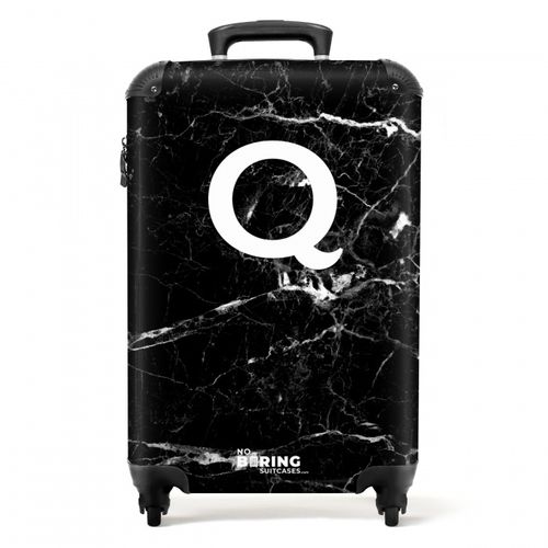Marble print - Black - Letter Q