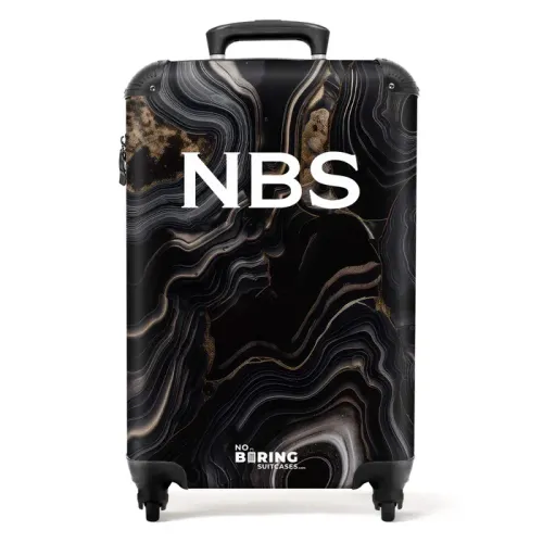 Black marble with gold