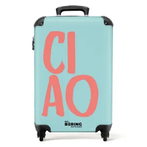 Suitcase - Quotes - Ciao aqua blue