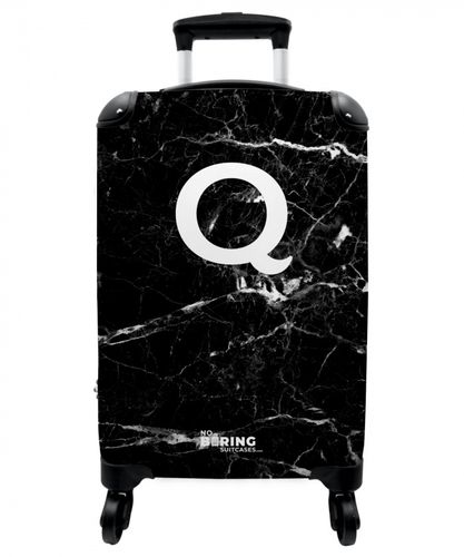 Marble print - Black - Letter Q