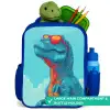 Dino met zonnebril Kinderrugzak - Blauw middel -inhoud_UK