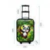 Pedro panda Kinderkoffer - Zwart klein -productfoto_formaten
