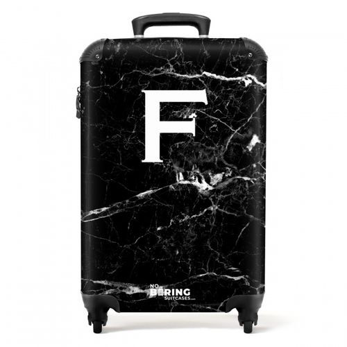 Marble - Black - Letter F