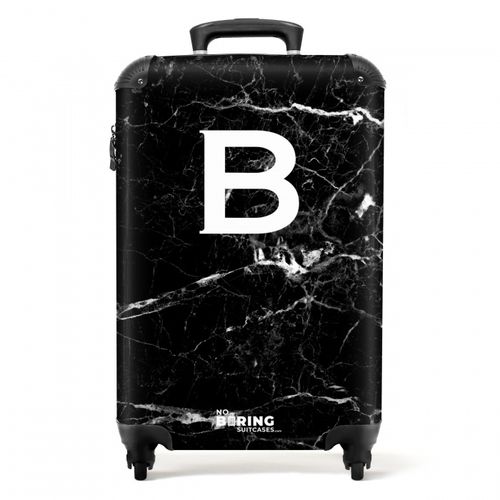 Marble - Letter B - Black - Marble print