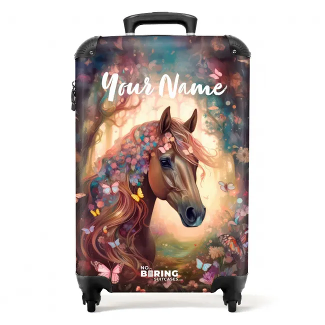 Suitcase with name – Butterfly mare