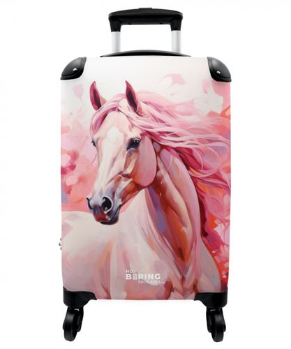 Roze Renner Koffer - NBS - Handbagage middel -3d Roze Renner Koffer - NBS - Handbagage middel -3d