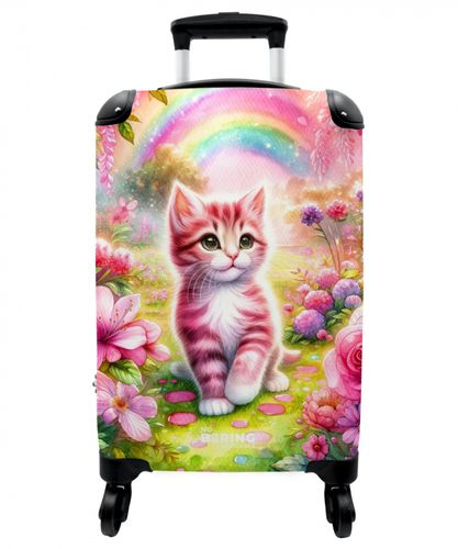 Pink rainbow kitten